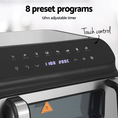 Devanti 10L Large Capacity Air Fryer Oven With LCD Display