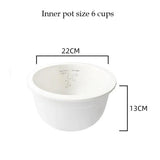 Kylin White inner pot with measurements