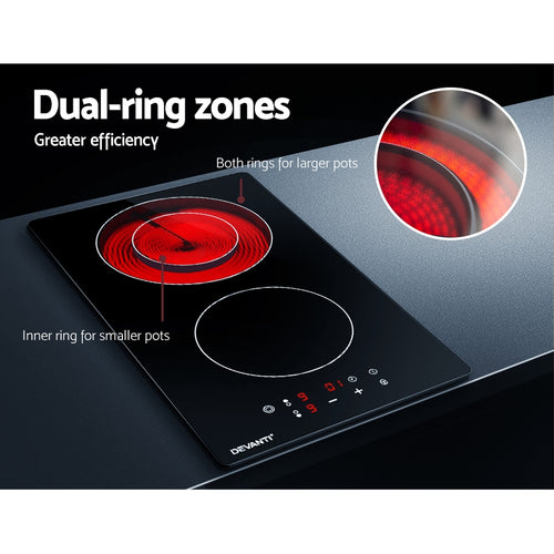 Devanti 30cm Electric Ceramic Cooktop