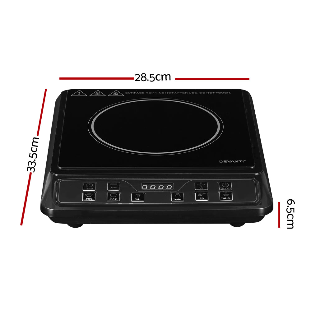 Devanti 30cm Portable Induction Cooktop