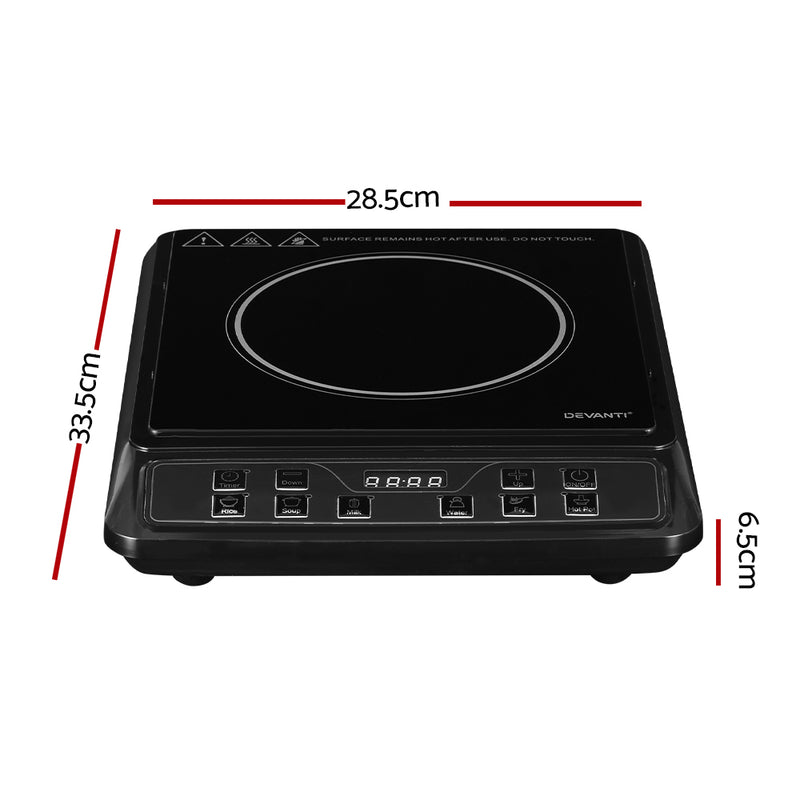 Devanti 30cm Portable Induction Cooktop