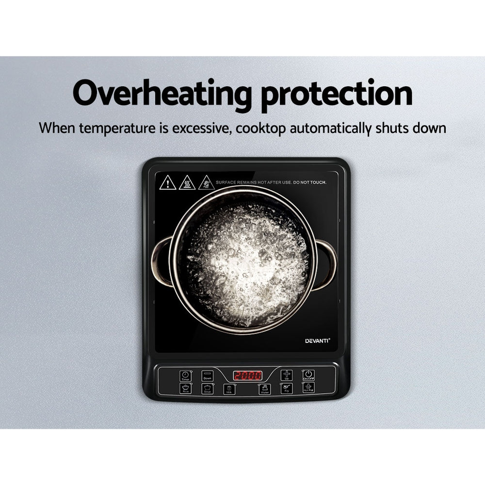 Devanti 30cm Portable Induction Cooktop