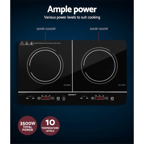 Devanti 60cm Portable Induction Cooktop
