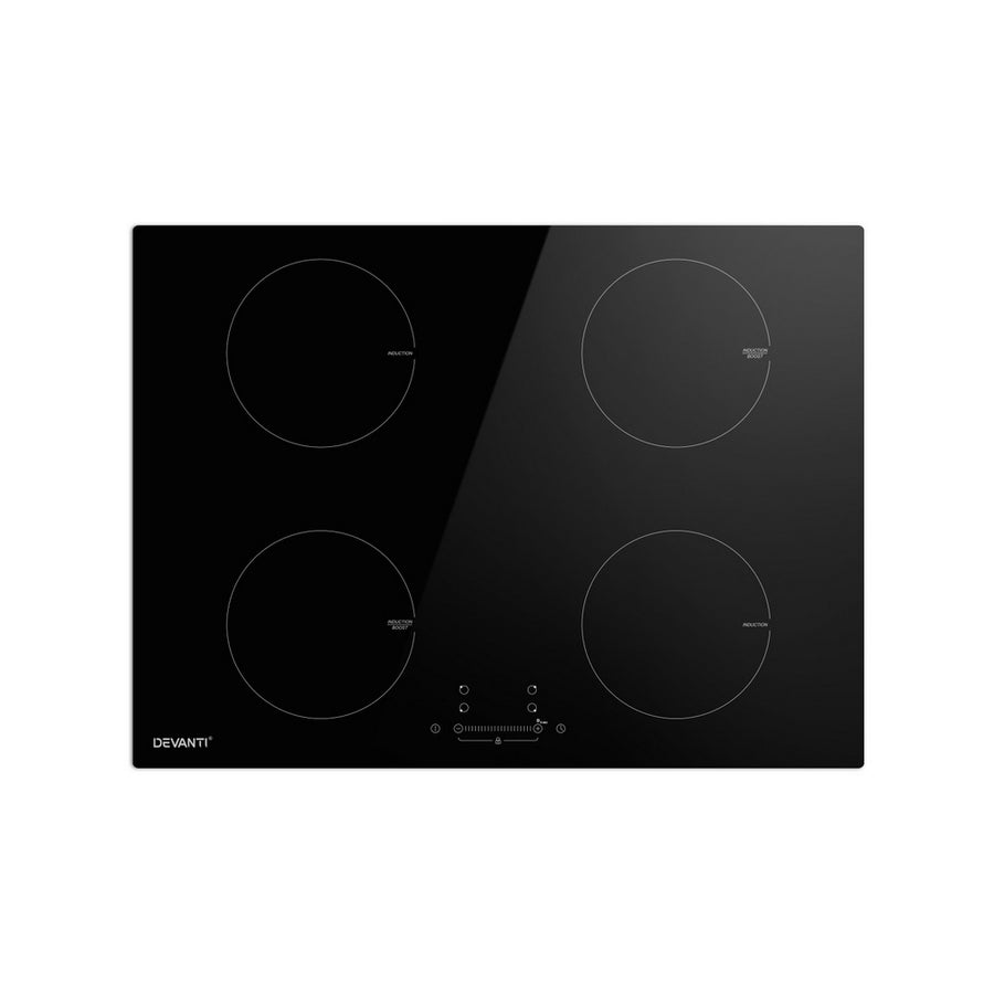 Devanti 70cm Electric Induction Cooktop - 4 Zone 7000W