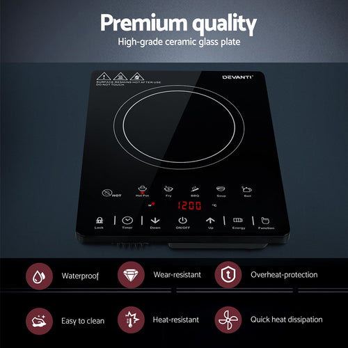 Devanti 30cm Electric Ceramic Cooktop