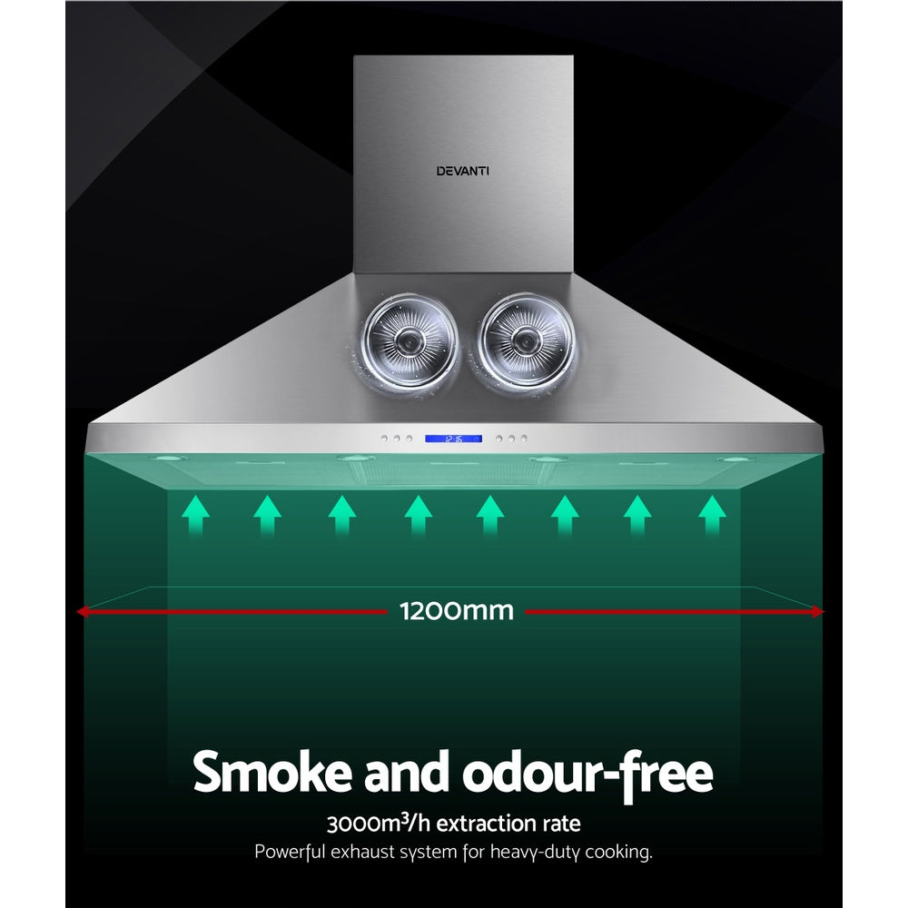 Devanti 120cm Commercial BBQ Range Hood