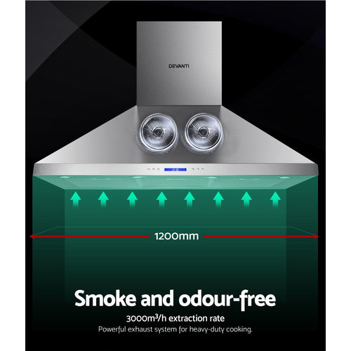 Devanti 120cm Commercial BBQ Range Hood