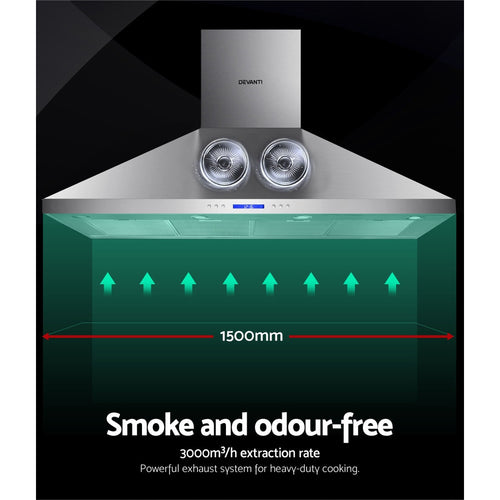 Devanti 150cm Commercial BBQ Range Hood