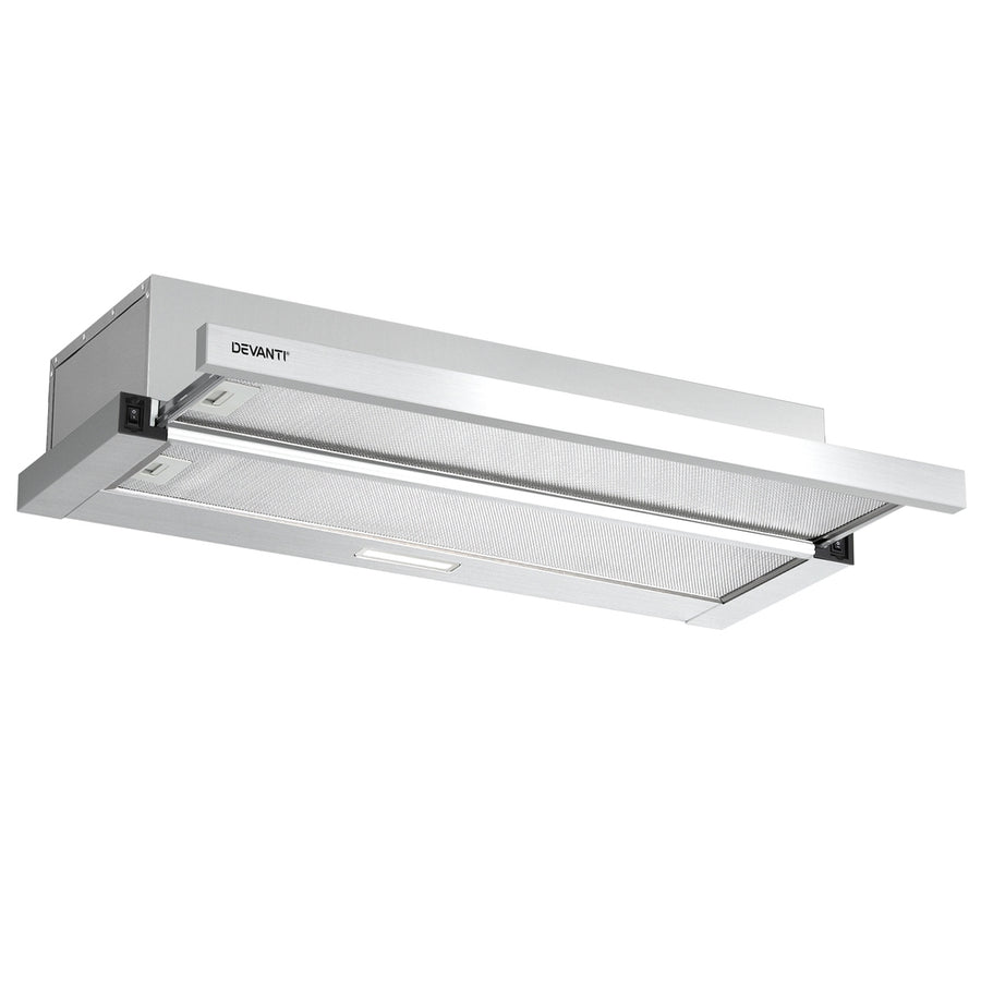 Devanti 90cm Slide-Out Range Hood - Stainless Steel