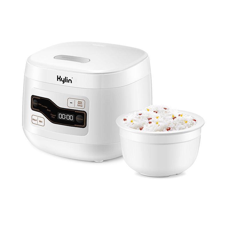 Kylin Electric Multi-Function 4 Cups Ceramic Pot Rice Cooker 2L White ...