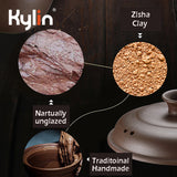 Kylin Zisha Clay product with natural unglazed, traditional handmade, and high temp heating features.