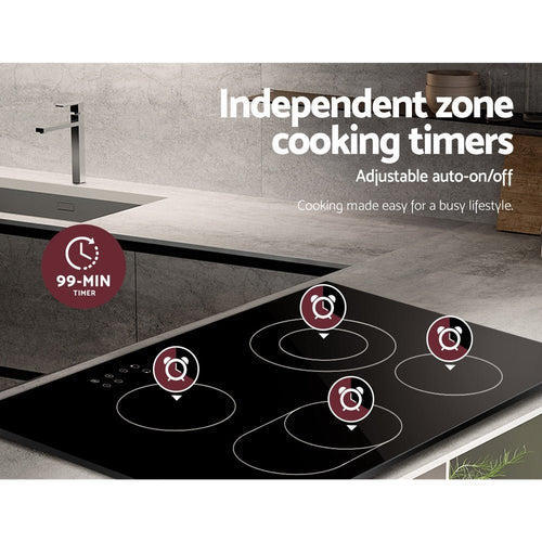 Devanti Electric Ceramic Cooktop 77cm - Kitchen Alliance - Appliances > Kitchen Appliances > Cooktops & Stoves - Kitchen Alliance