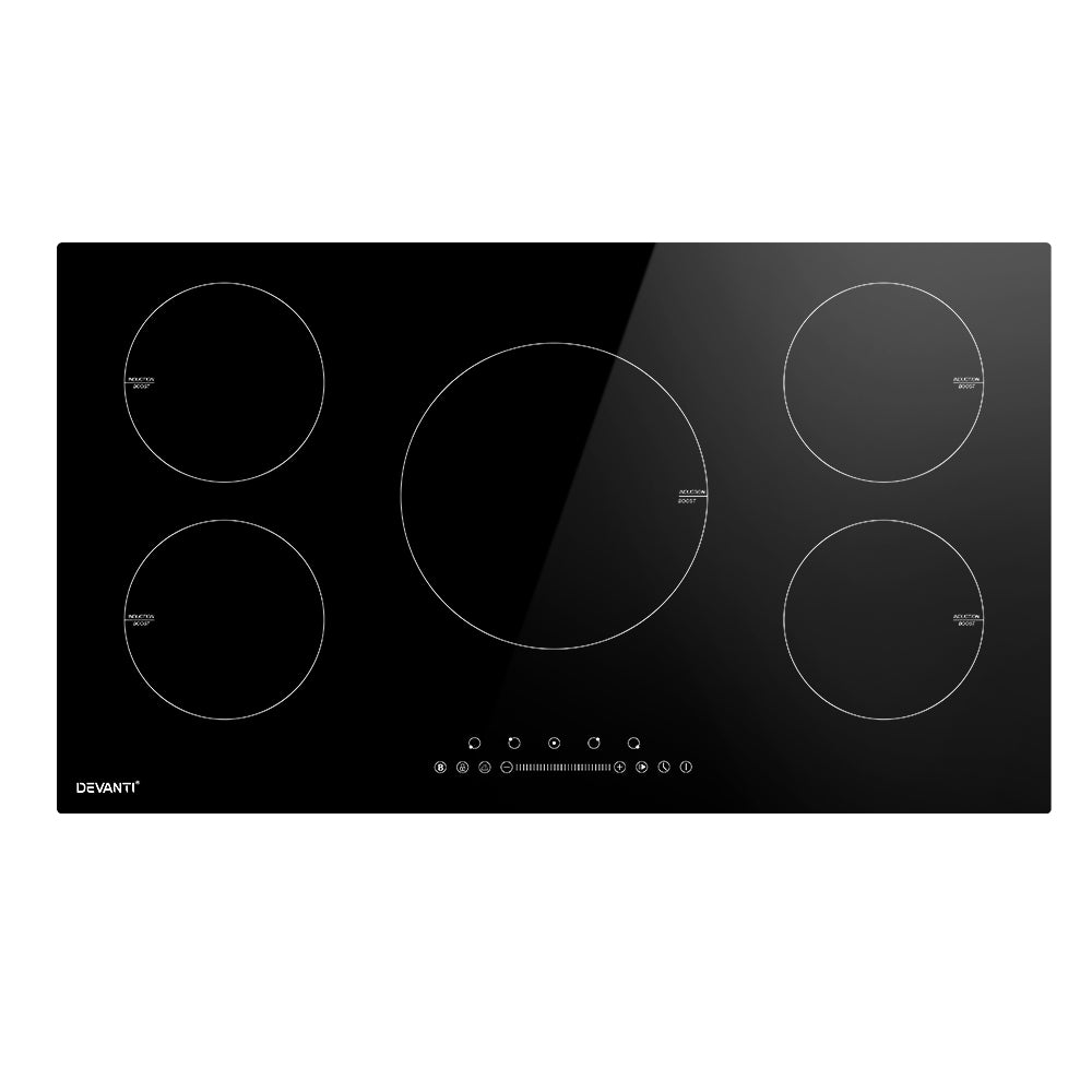 Devanti Induction Cooktop 90cm Electric Cooker - Kitchen Alliance - Appliances > Kitchen Appliances > Cooktops & Stoves - Kitchen Alliance